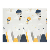 Covoras de joaca cu balene si baloane, 200 x 180 x 0,9 cm, pliabil, doua fete, protectie impotriva loviturilor - Daro Online